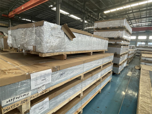 Silver 1050 Aluminium Plate Sheet 1000mm-6000mm Standard Export Package