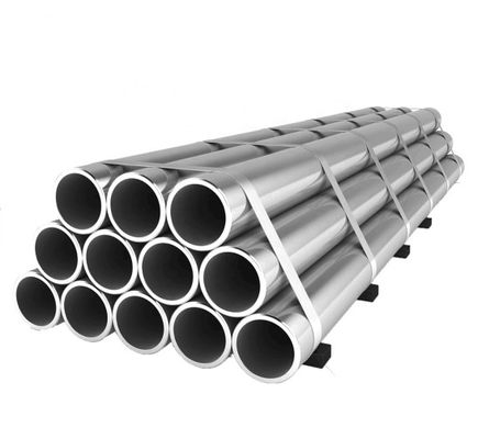 Clean Smooth Surface Brushed Stainless Steel Round Pipe  Oxidation Resistance